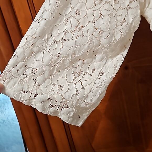 Lace Crop Coverlet Top size L - Picture 6 of 10